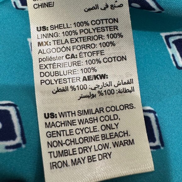 Chico’s Turquoise Textured Jacquard Button Front Jacket – Size 3P (16/18 Petite) - Picture 8 of 8